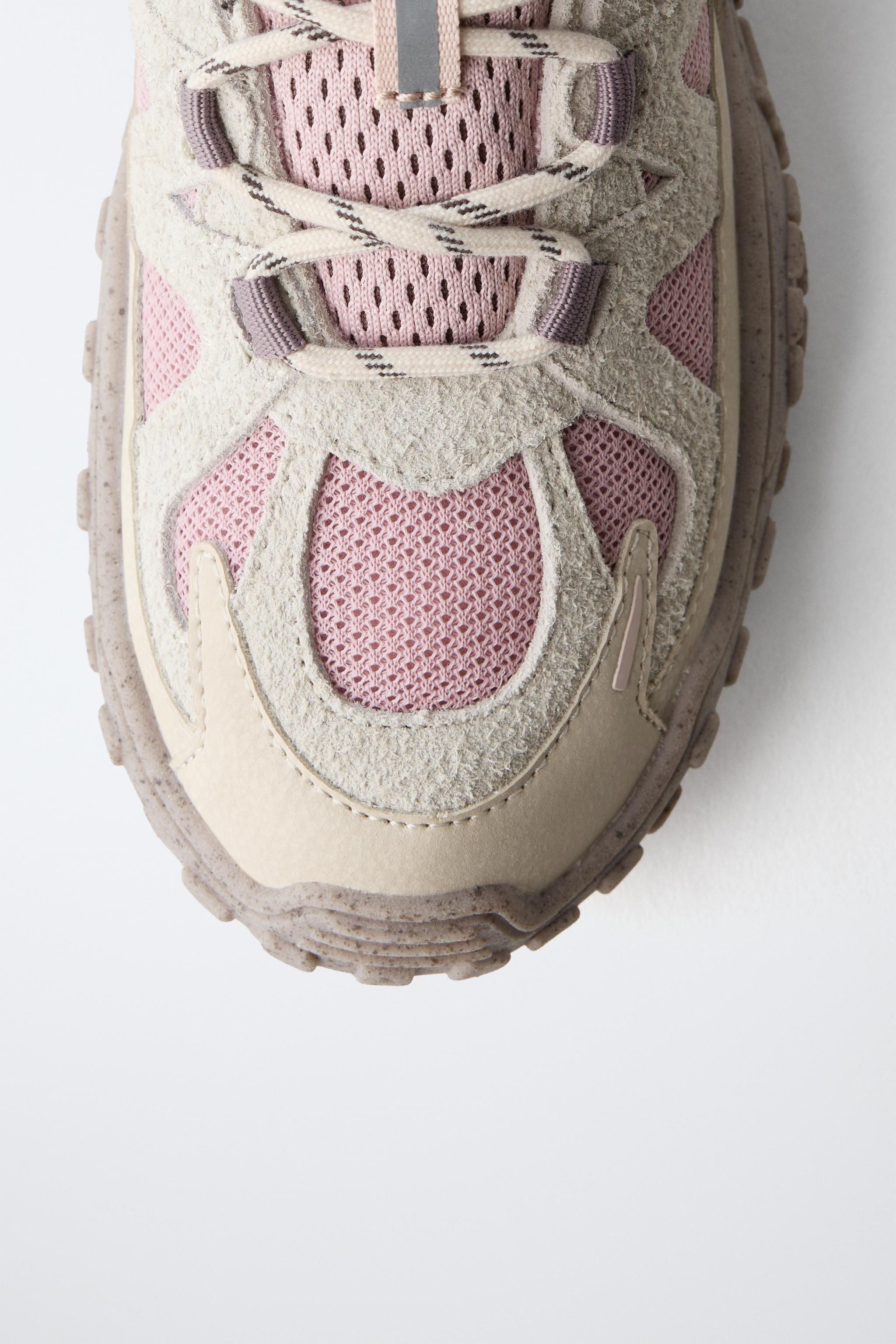 Детские кроссовки Zara PANELLED SNEAKERS — фото 4
