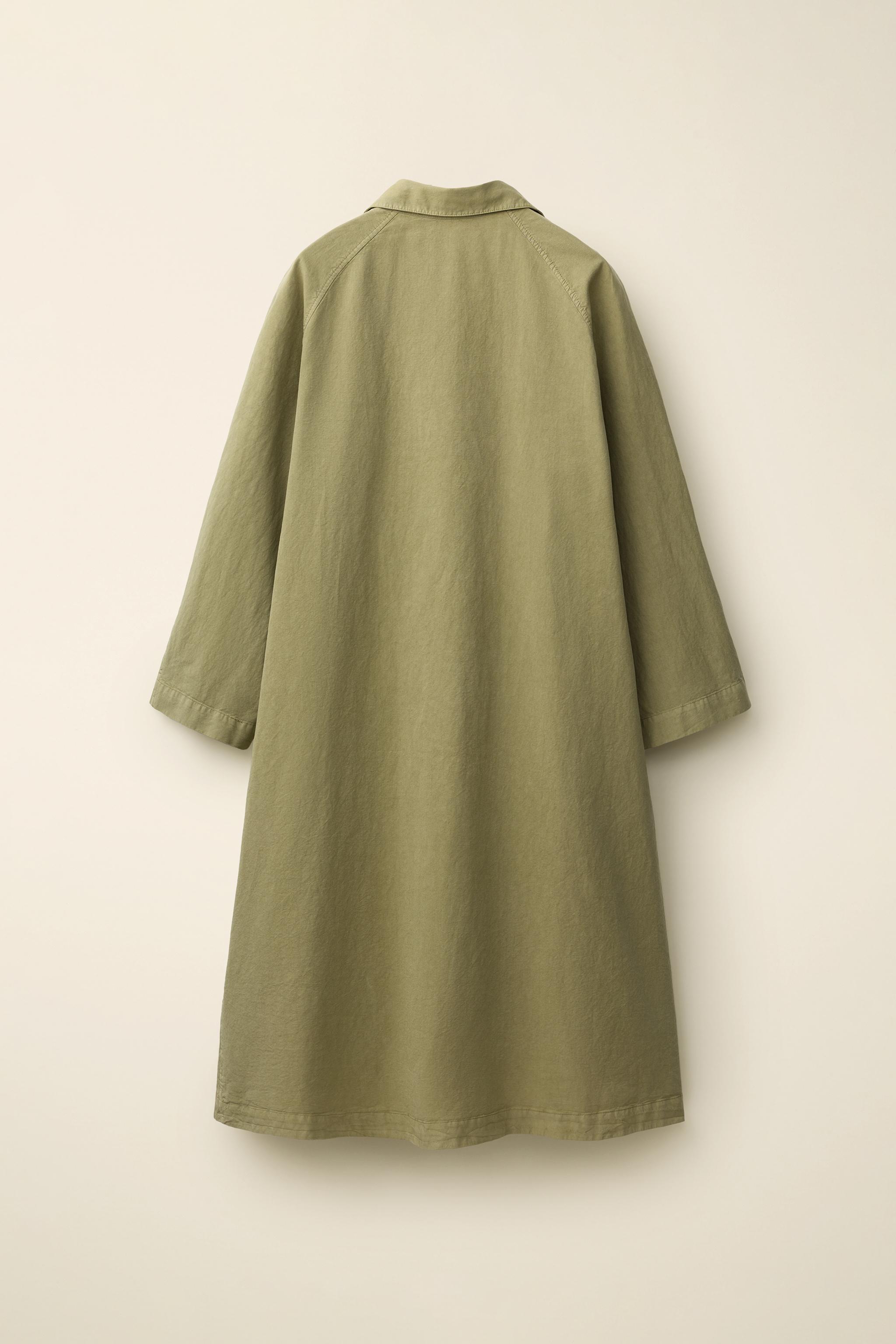 Женские куртки Zara TRENCH COAT CREATED BY CARAMEL LONDON X — фото 5