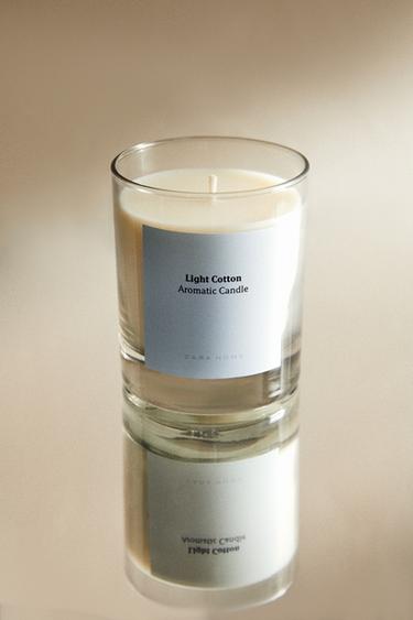(200 G) LIGHT COTTON SCENTED CANDLE - white by Zara - Image 6