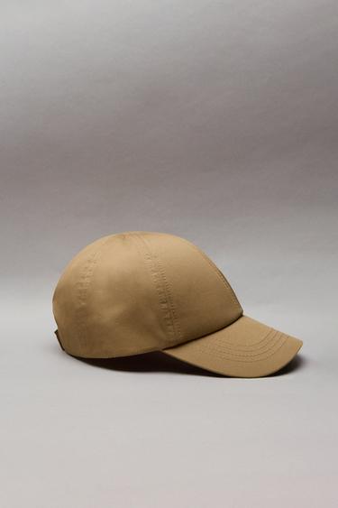 EINFARBIGE BASEBALLCAP - Sandfarben von Zara