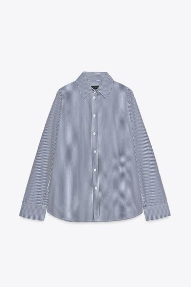 ZW COLLECTION POPLIN SHIRT - striped by Zara