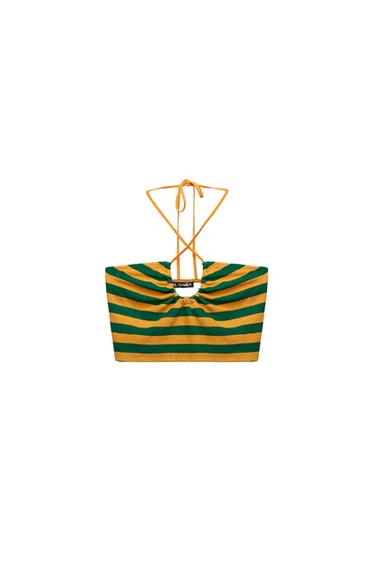 STRIPED TERRY TOP