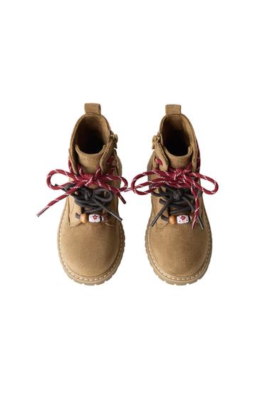 LACE-UP DETAIL BOOTS — Brown 2