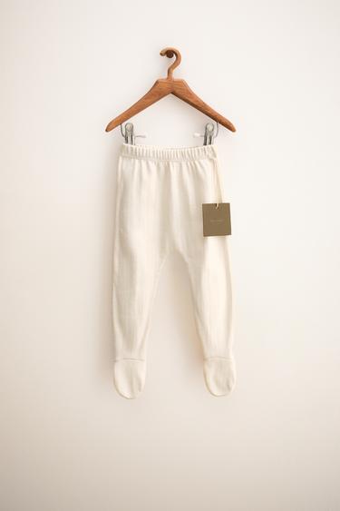 ZARA TIMELESS - ЛЕГІНСИ POINTELLE - Сіровато-бежевий колір Zara