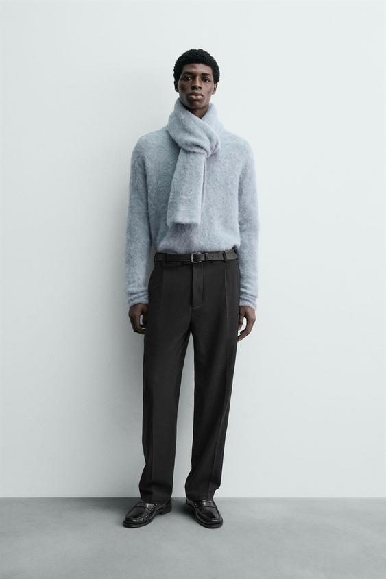 PLEATED FLANNEL PANTS