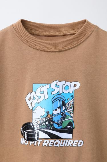 T-SHIRT IMPRIMÉ CARS © DISNEY - Marron clair de Zara - Image 2