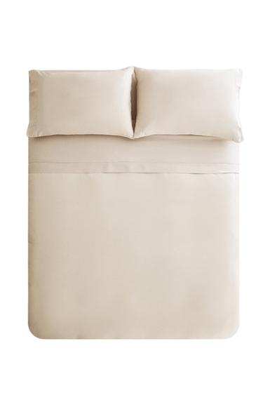 Zara SATEEN DUVET COVER (300 THREAD COUNT) - Ecru