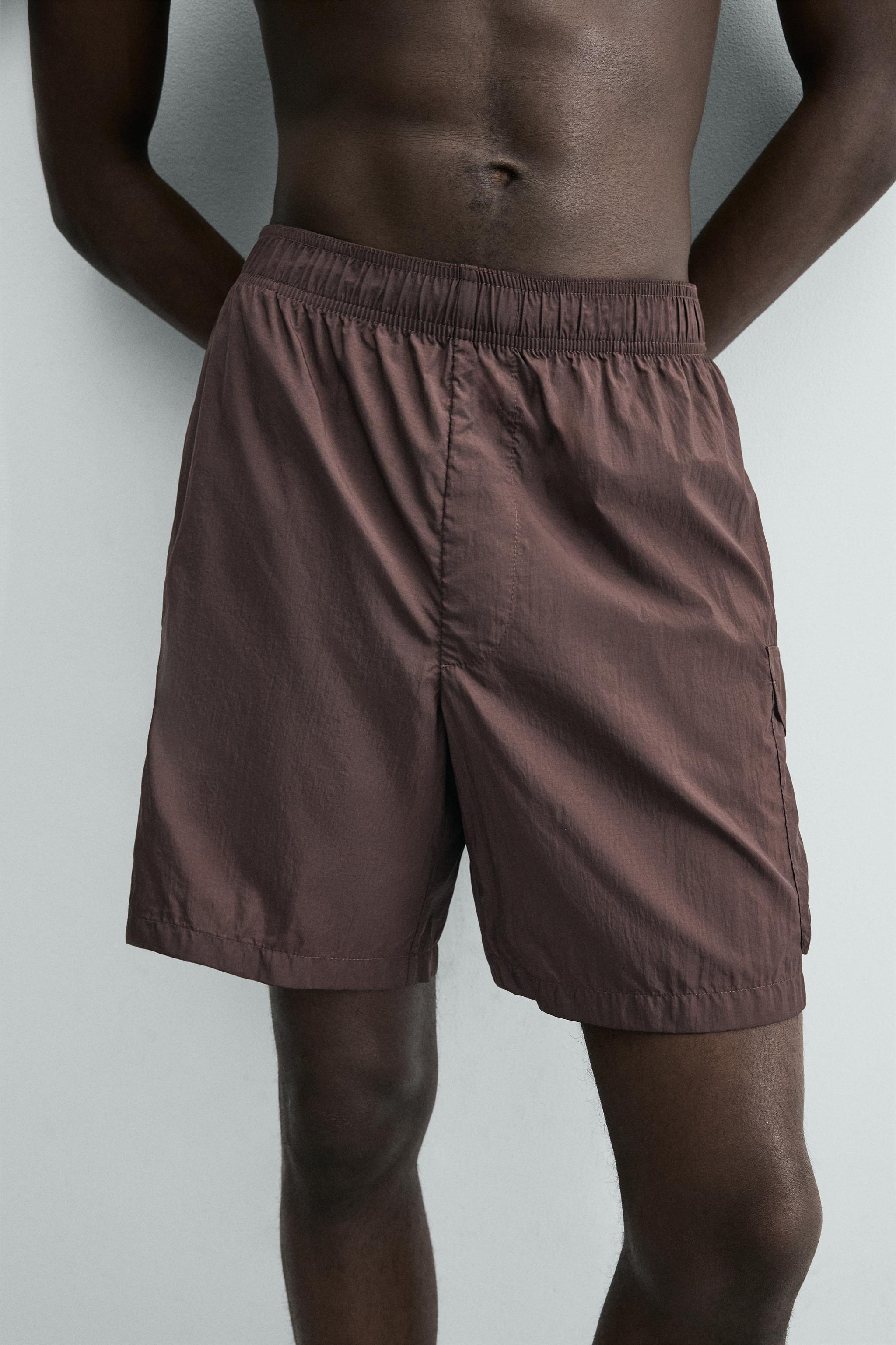LONG CARGO SWIM TRUNKS