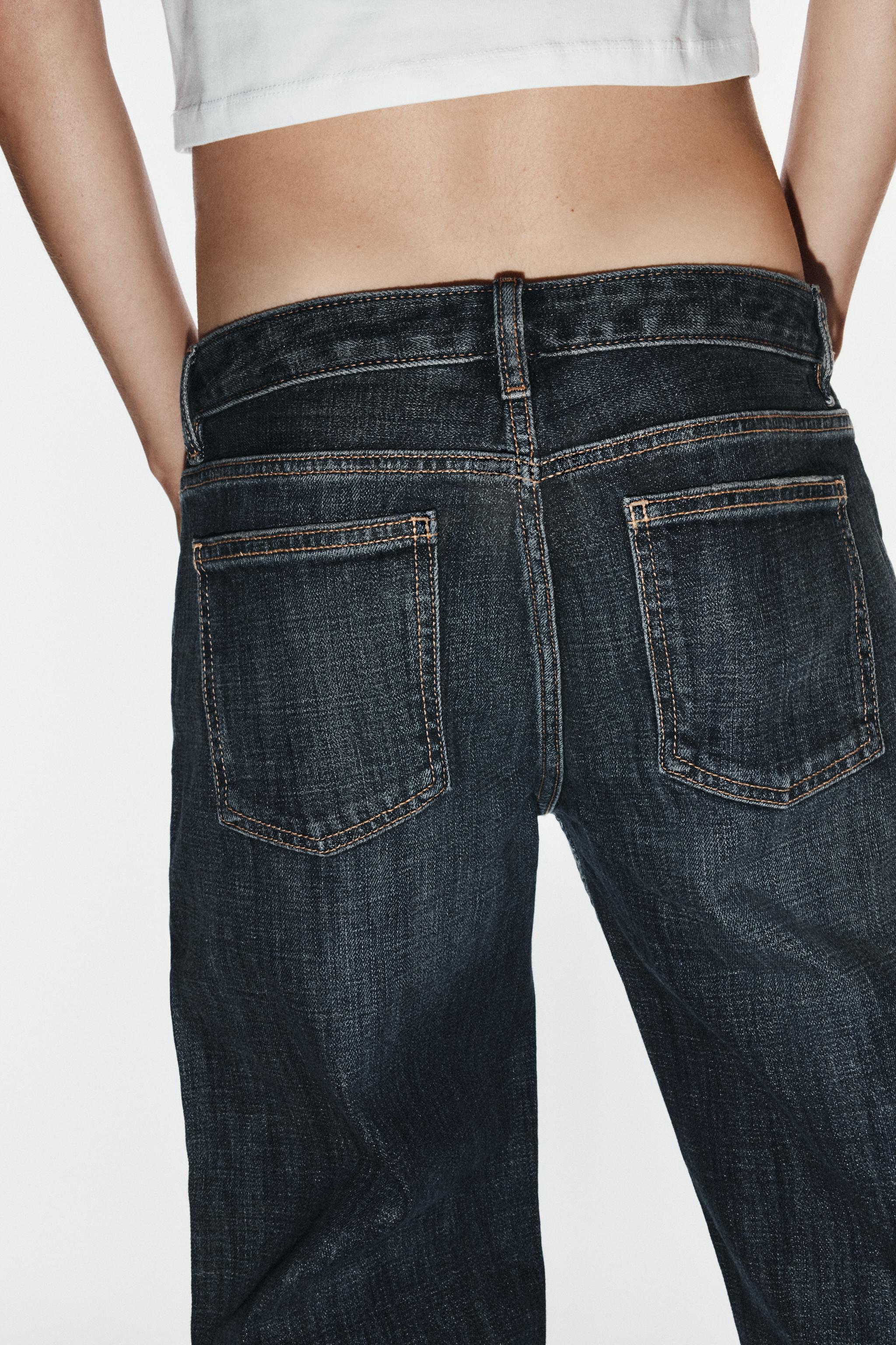TRF FOLDED LOW-RISE JEANS