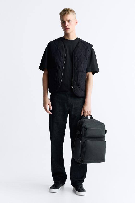RUBBERISED MULTIPOCKET BACKPACK Black ZARA United Kingdom