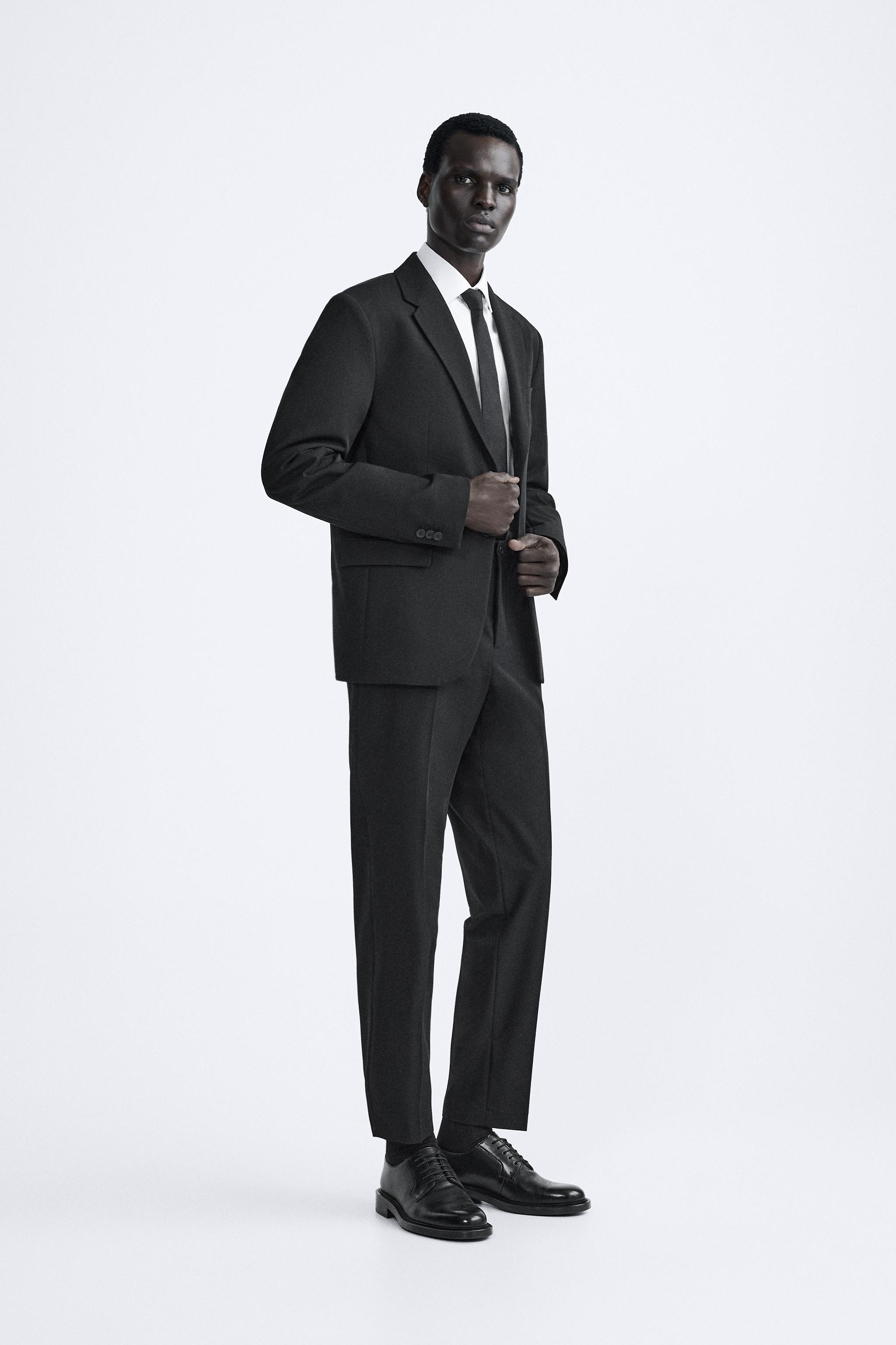 Zara Man Men's Formal Suit Trousers, 42 UK32
