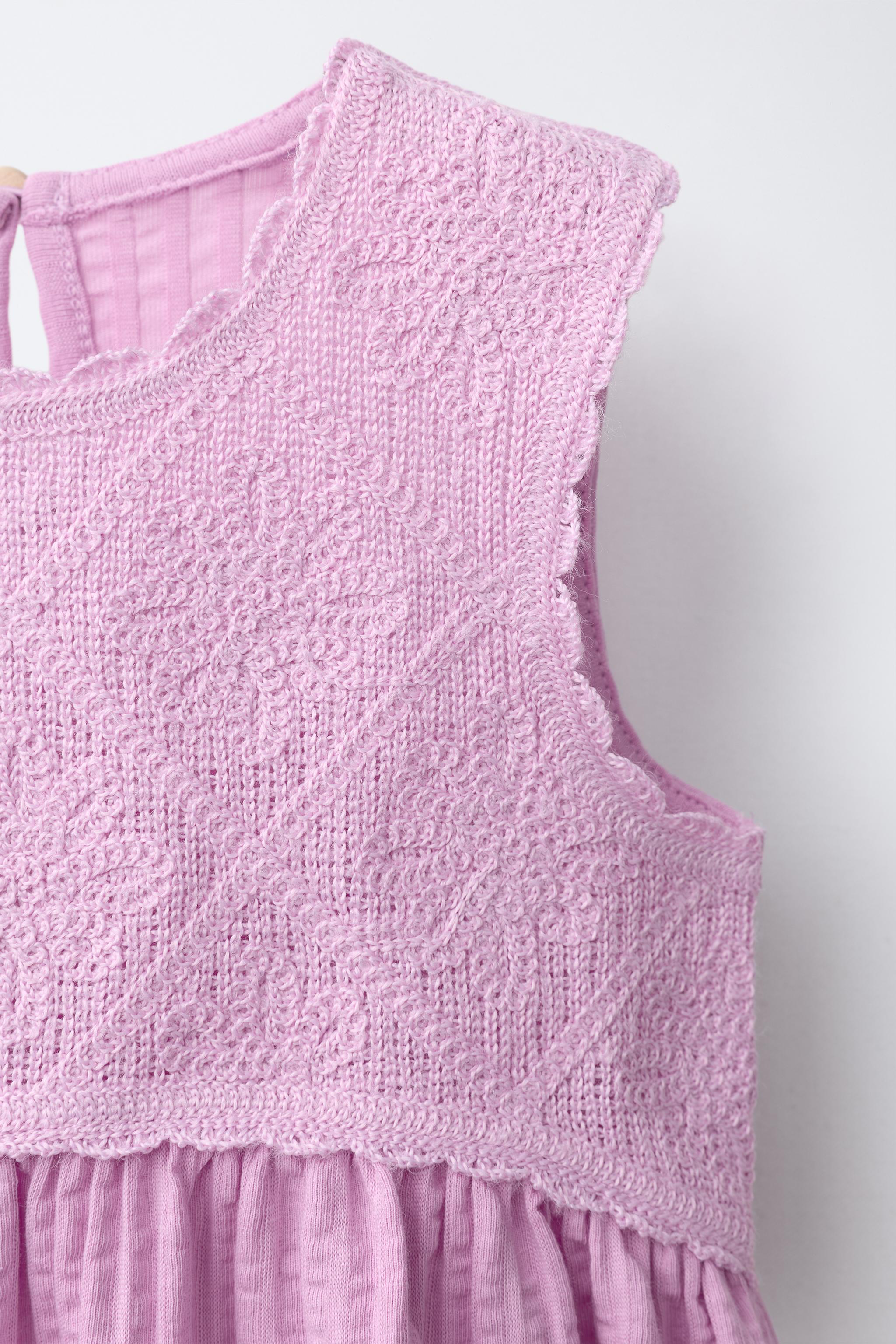 COMBINATION TEXTURED DRESS