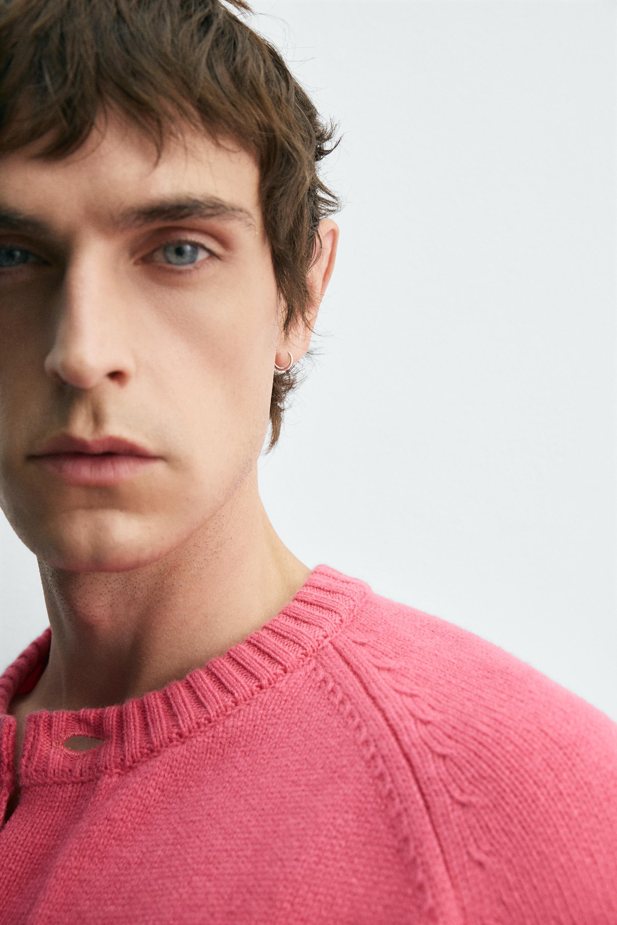 新品未使用　Zara ディズニー　ドナルドダック カーディガン ザラ　L ZARA X DISNEY ドナルドダック ウールカーディガン 5755/371