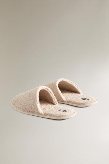 TERRY BATHROOM SLIPPERS - Beige by Zara