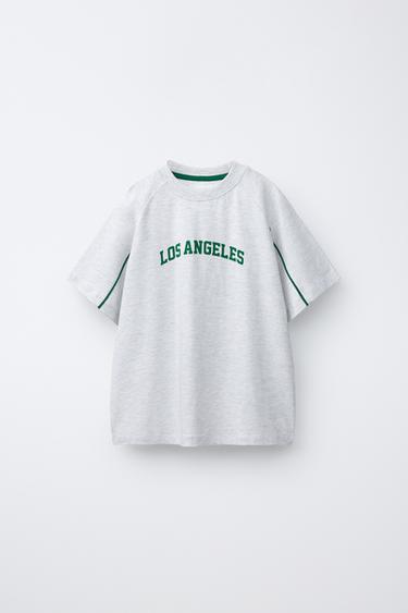 LOS ANGELES JOGGING T-SHIRT - Grey marl by Zara - Image 0