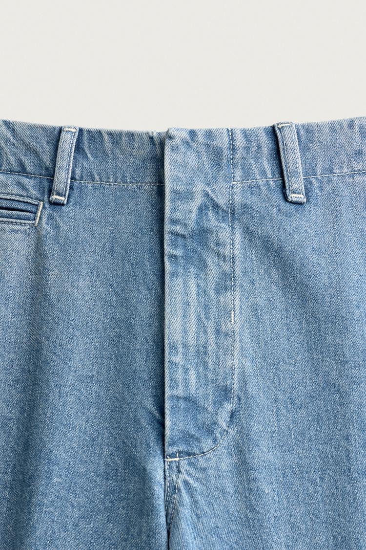 Pantalones chino de denim de pierna recta 8
