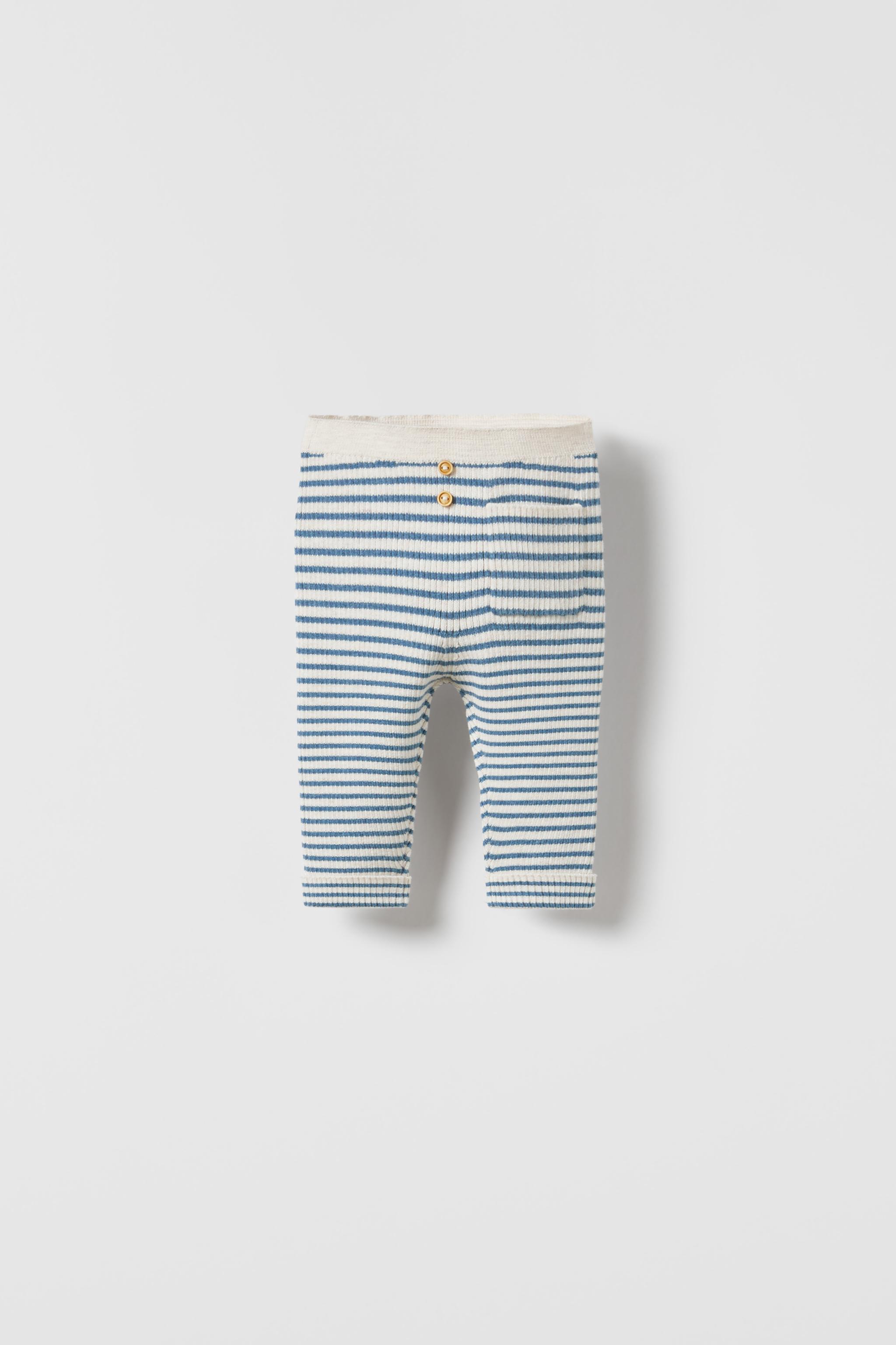 Zara striped shorts with 2024 leggings