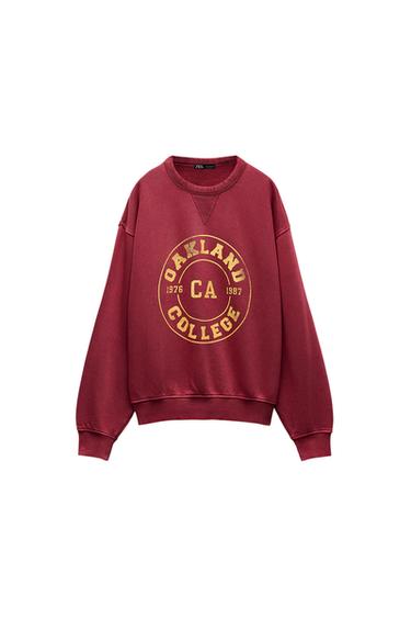 FADED VARSITY SWEATSHIRT