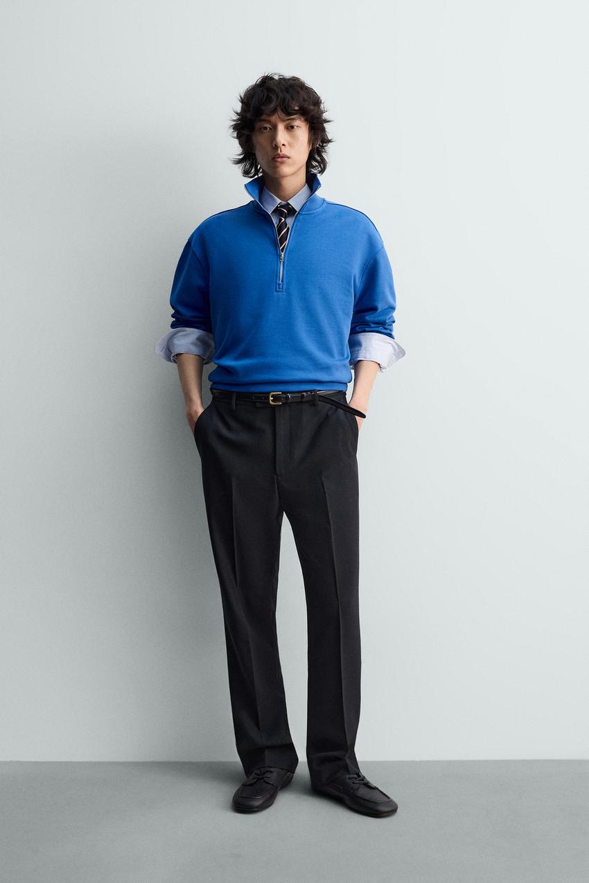 SELECTED HOMME Pull Homme Bleu Coton Moderne (EU 54