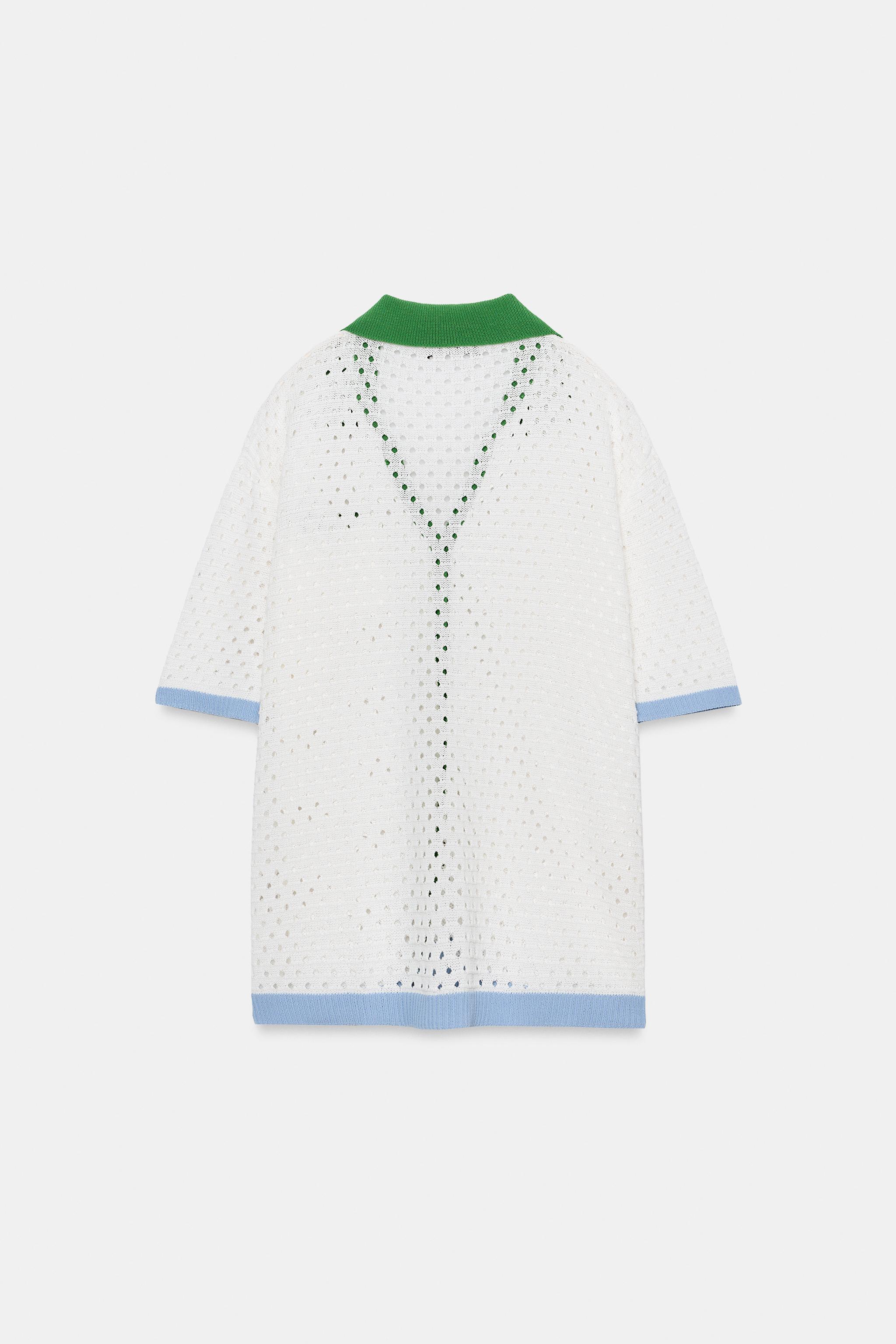POLO EN MAILLE AJOURÉE