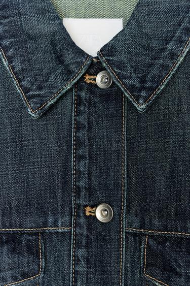 TRF TAB DENIM JACKET - Navy blue de Zara - Image 4