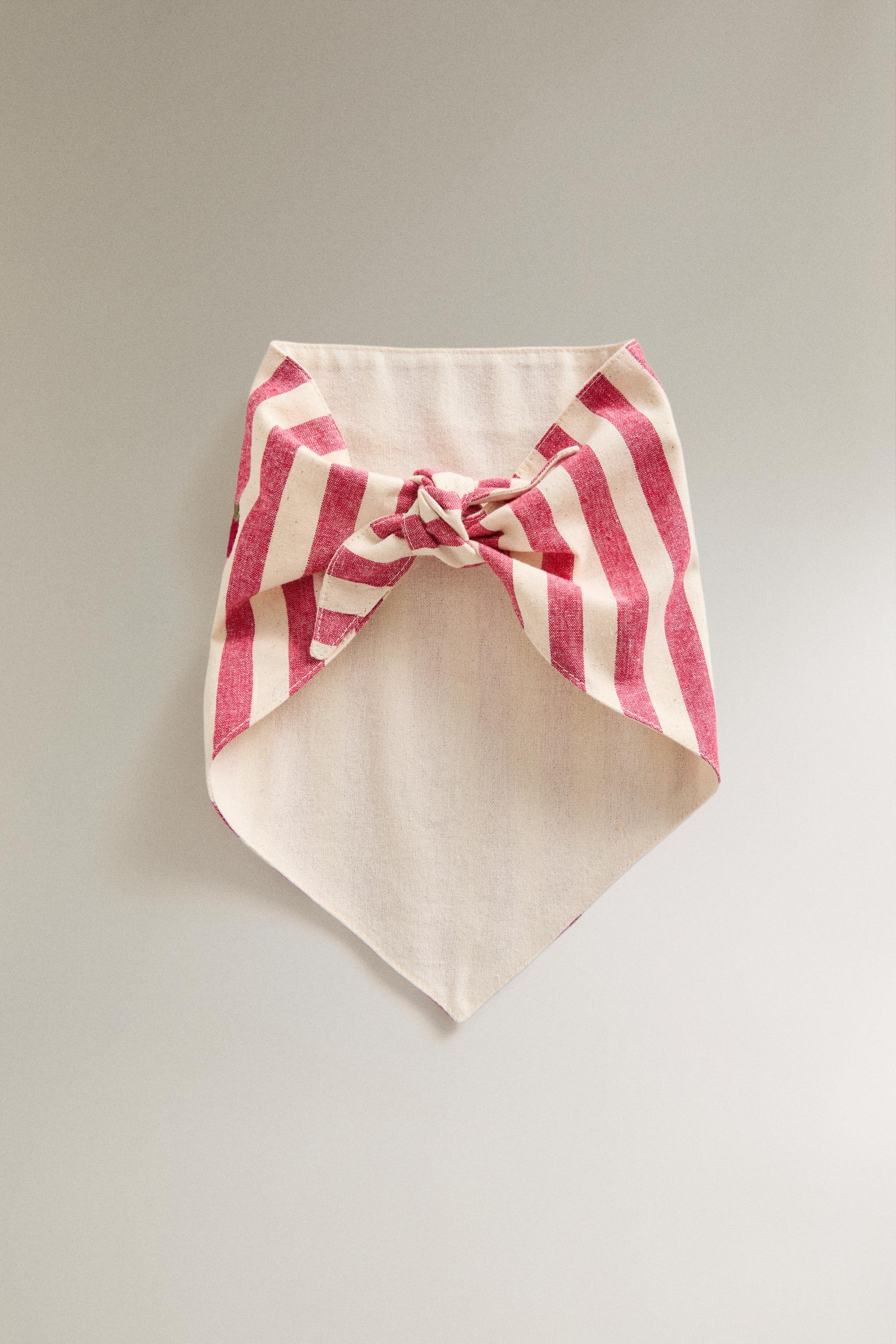 BANDANA RAYÉE TOMATE POUR ANIMAUX