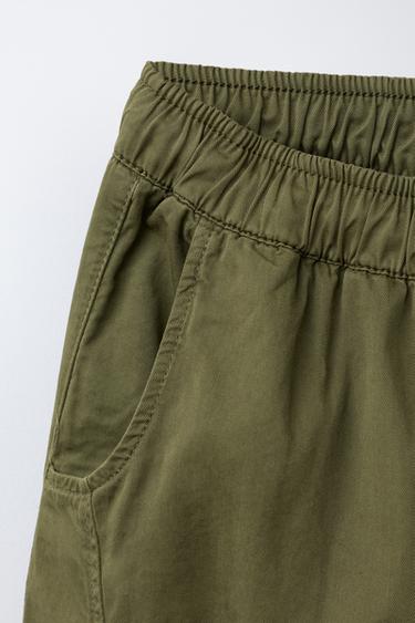 BALLOON TROUSERS WITH SEAMS - mid khaki by Zara - Image 3