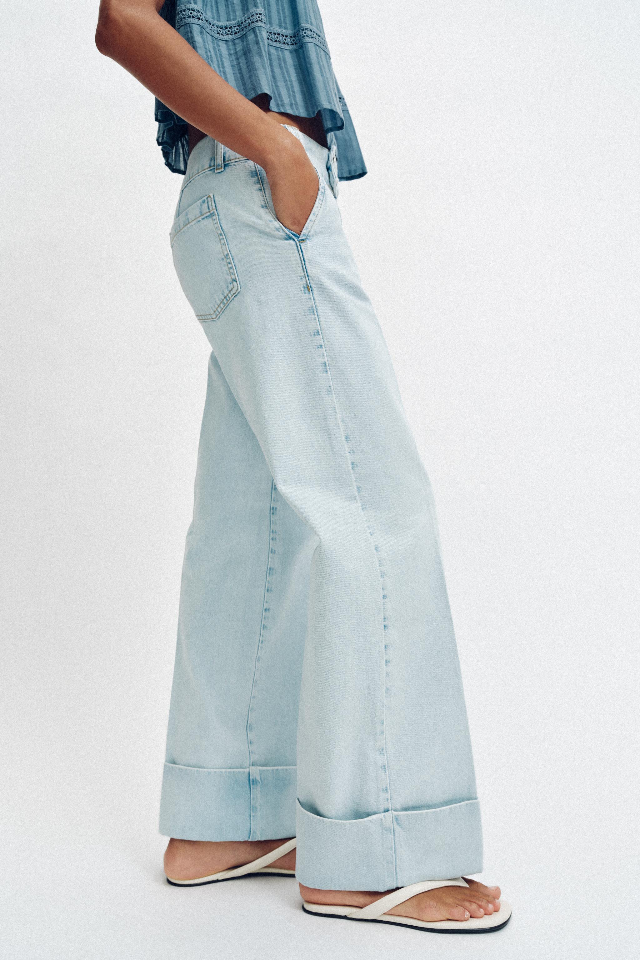 Z1975 LOW RISE STRAIGHT CUFFED JEANS