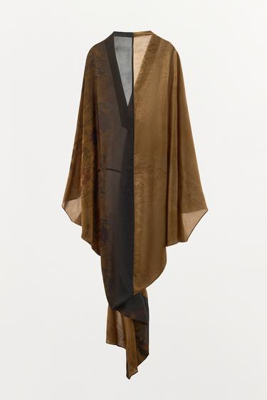 ROBE IMPRIMÉE 100% VISCOSE - Multicolore de Zara - Image 4