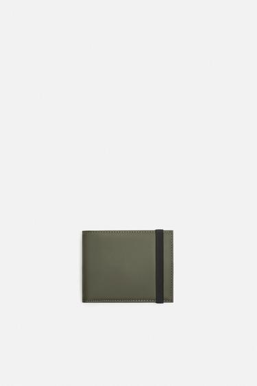 CARTERA ENGOMADA - Verde Caqui de Zara