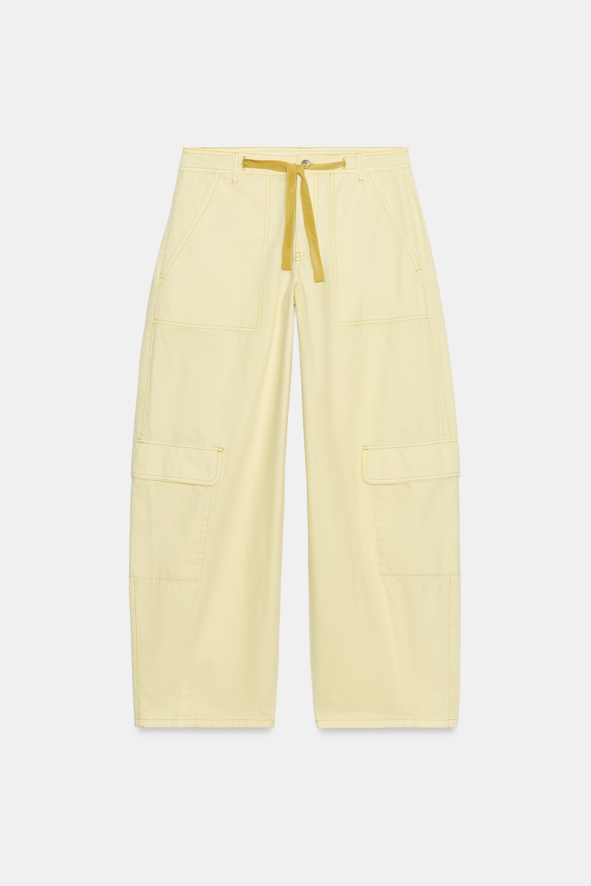 Zara OVERSIZE KARGO PANTOLON görsel 6