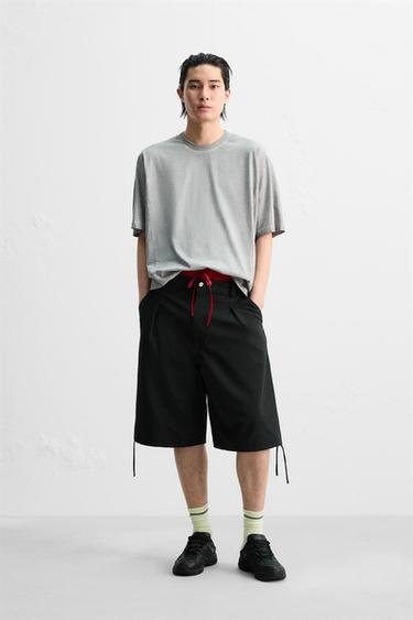 ÁO PHÔNG RELAXED FIT BẠC MÀU - Màu xám từ Zara - Hình ảnh 0