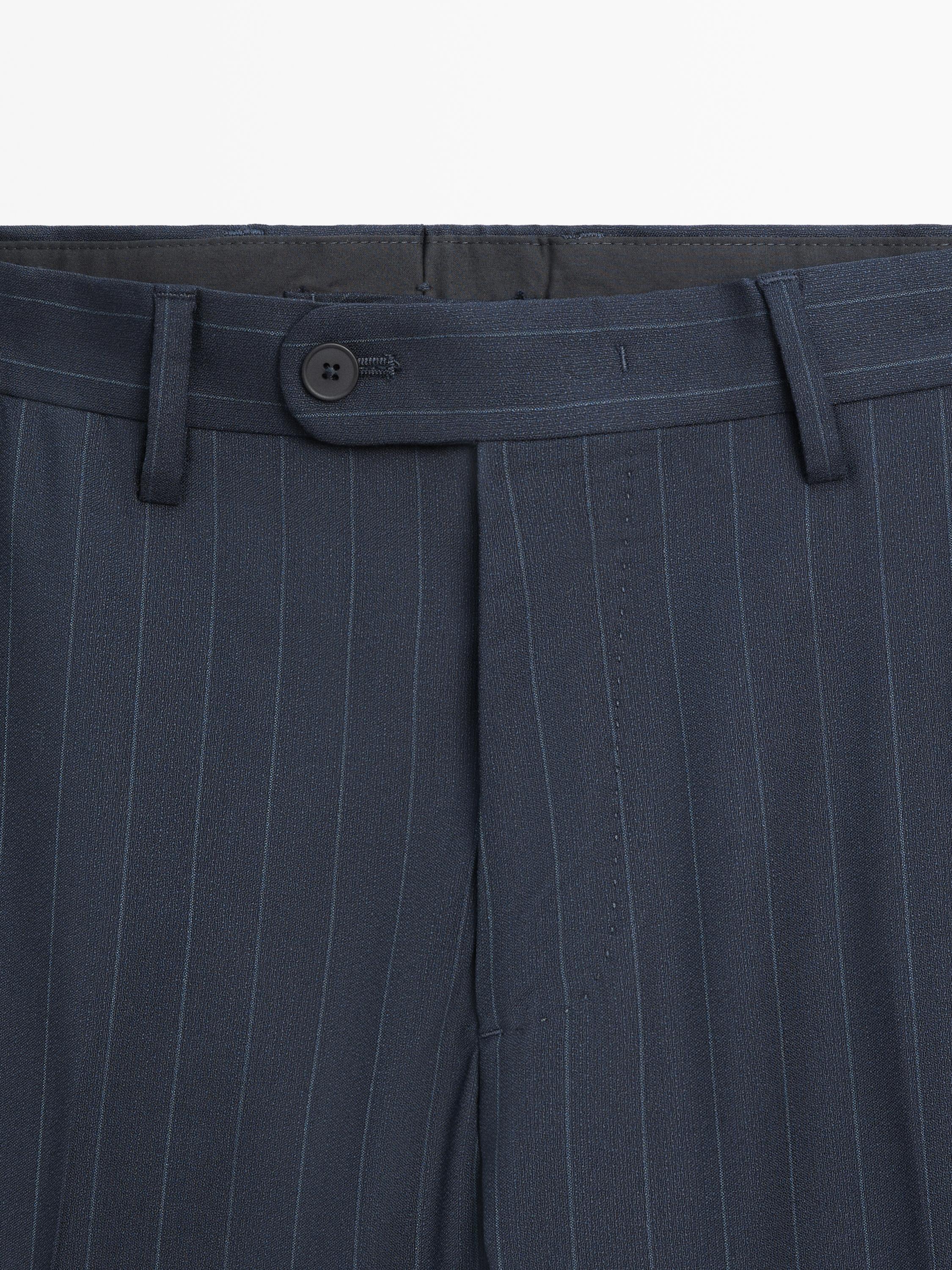 Pantalon de costume à rayures tennis