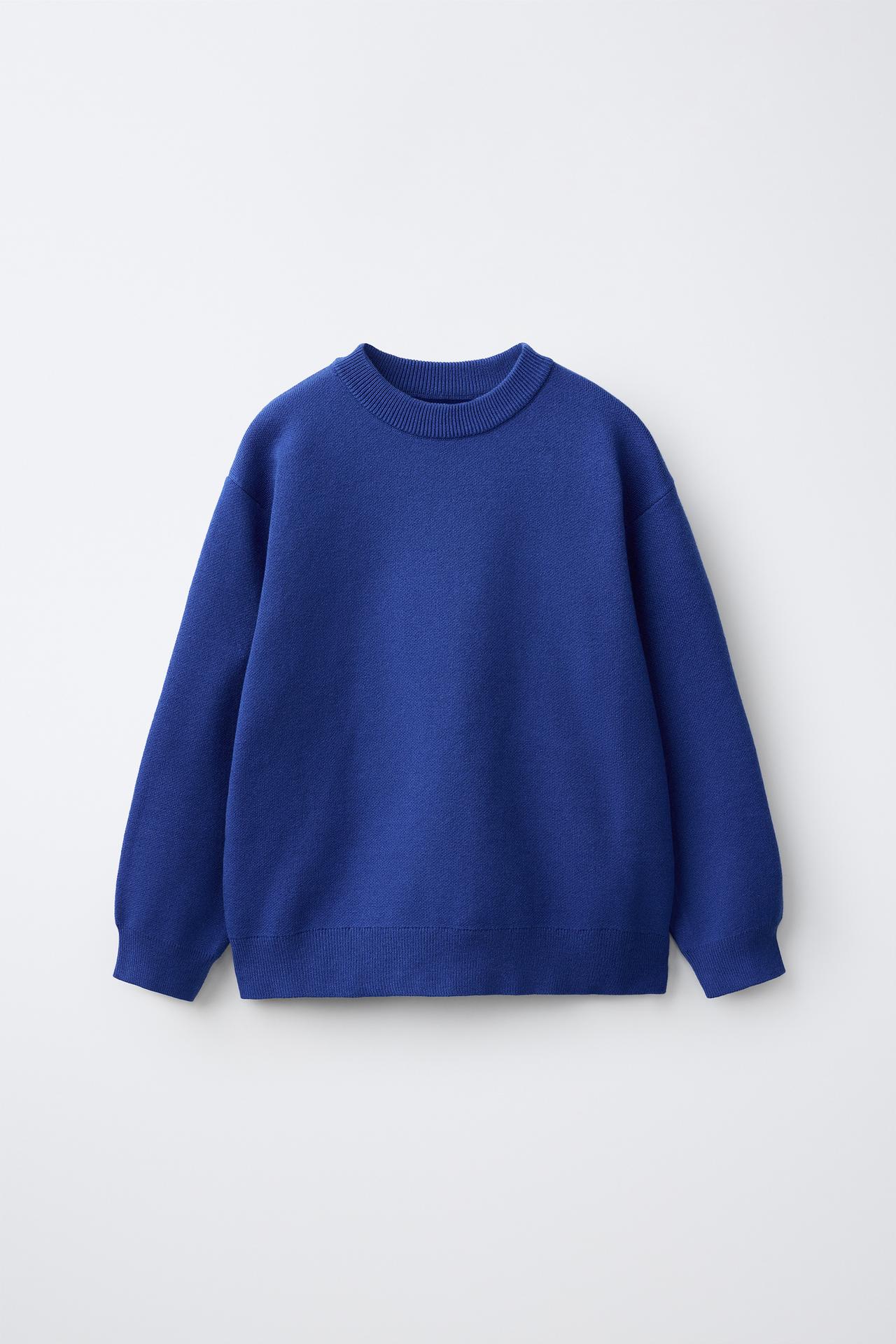 KNIT SWEATER — Bluish