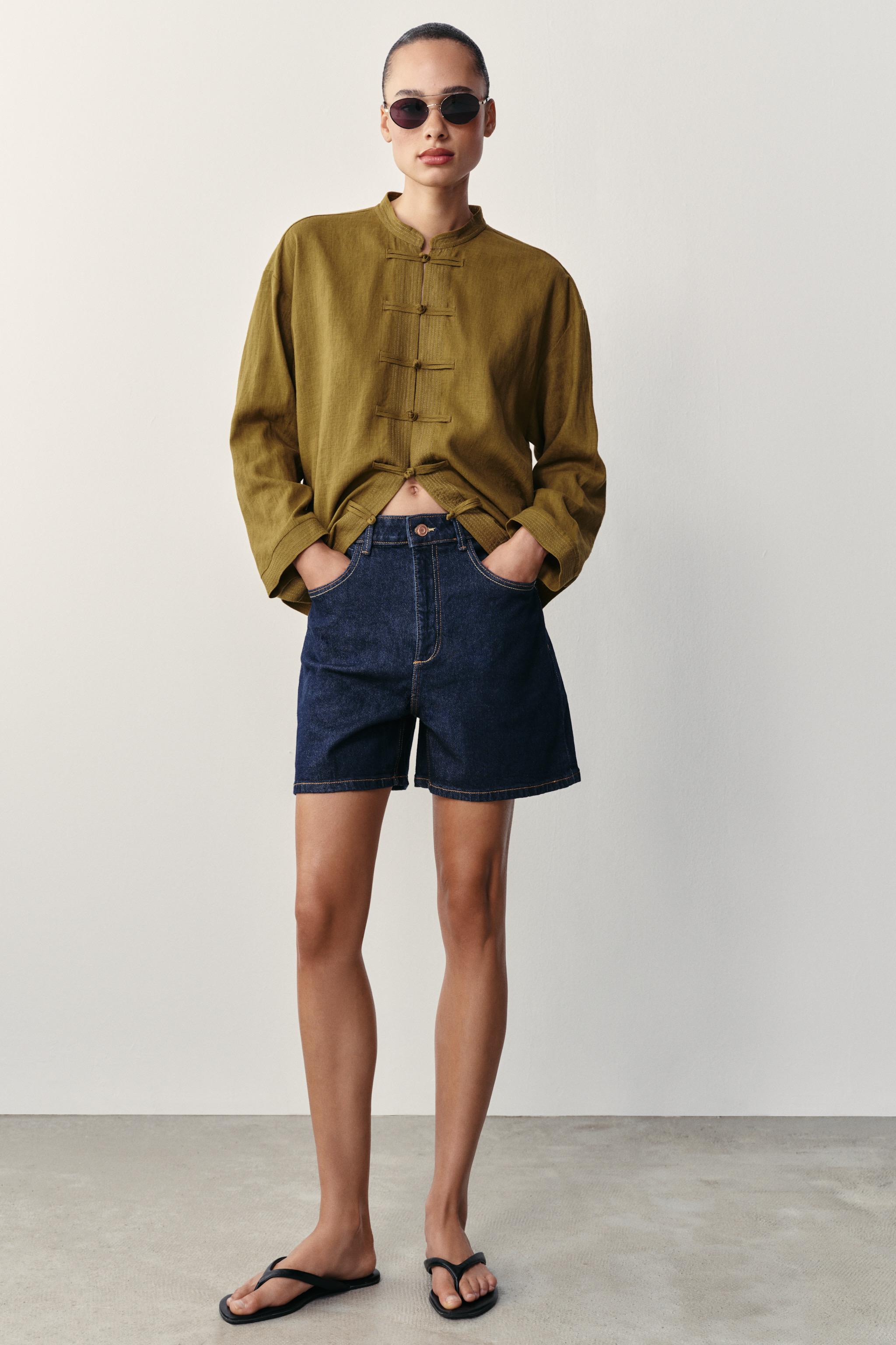 Z1975 MOM FIT SHORTS — Blue