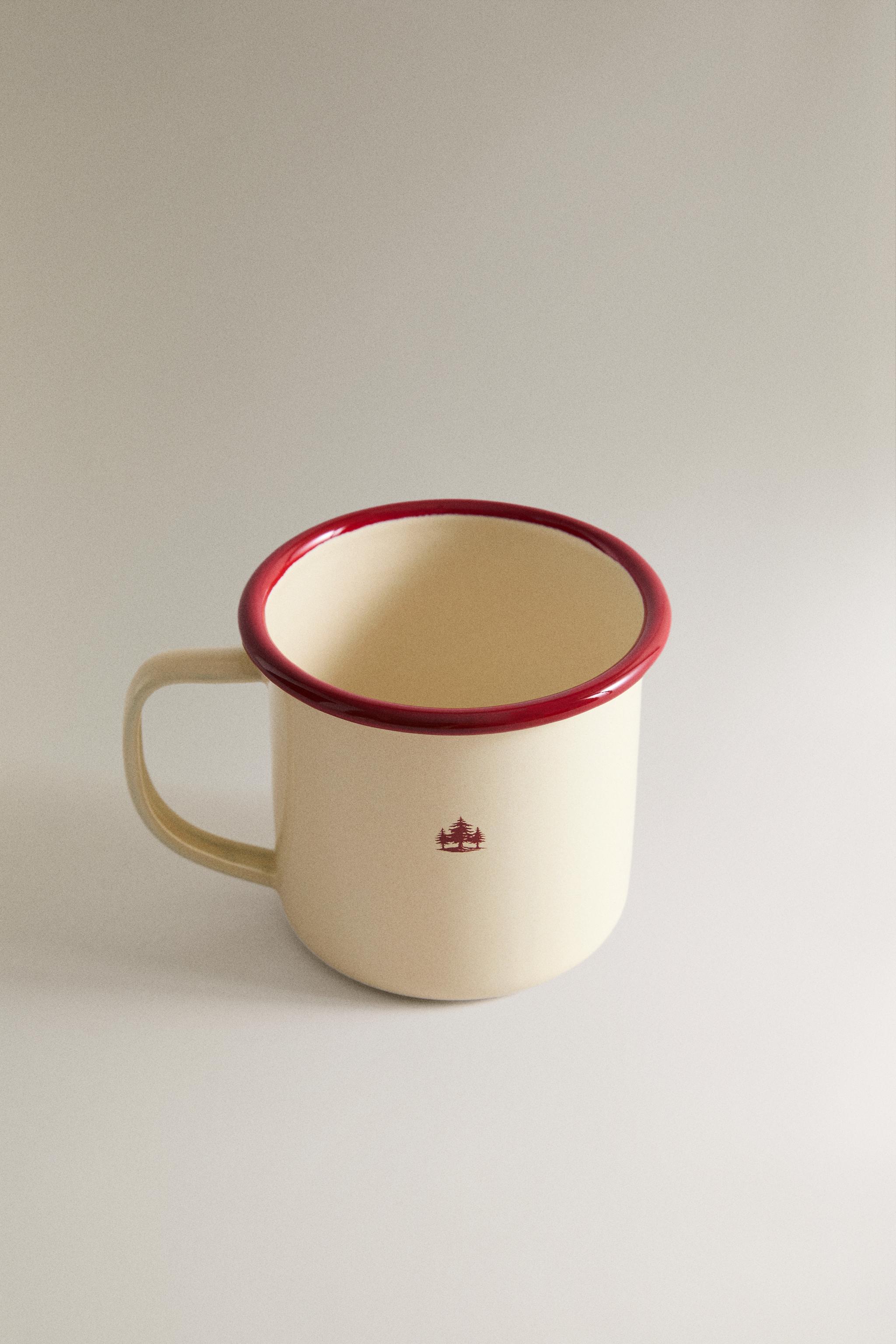 STEEL CAMPING MUG — Red
