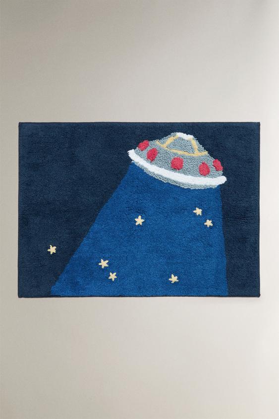 TOALHA DE PISO INFANTIL NAVE ESPACIAL - Creme da Zara - Imagem 0
