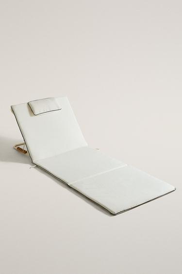 XXL FOLDABLE BEACH LOUNGER — Ecru 1