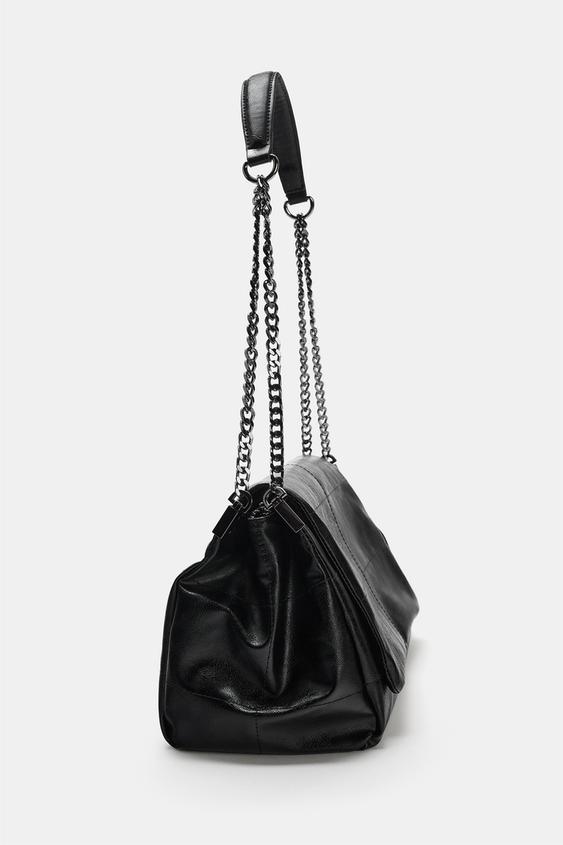 ROCK FLAP SHOULDER BAG - Black by Zara - Image 2