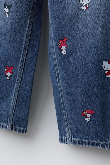 BARREL HELLO KITTY © SANRIO JEANS - Blue by Zara - Image 4