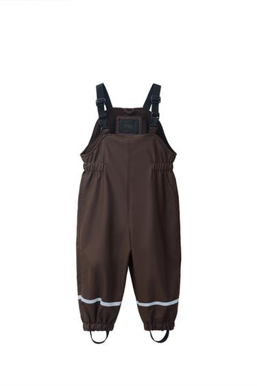 WATER-RESISTANT RUBBERISED JUMPSUIT - Brown by Zara