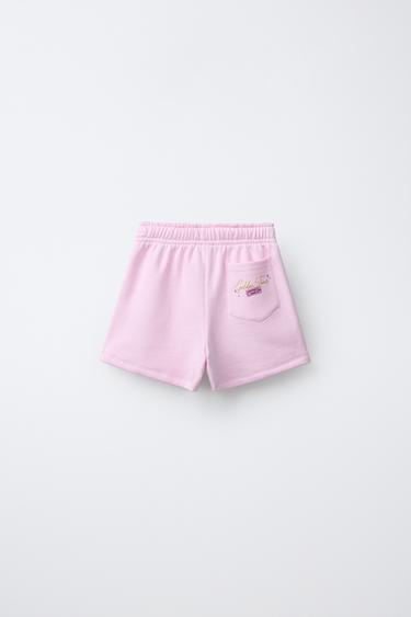 KPOP DEMON HUNTERS™ NETFLIX © PLUSH BERMUDA SHORTS - Pink by Zara - Image 1