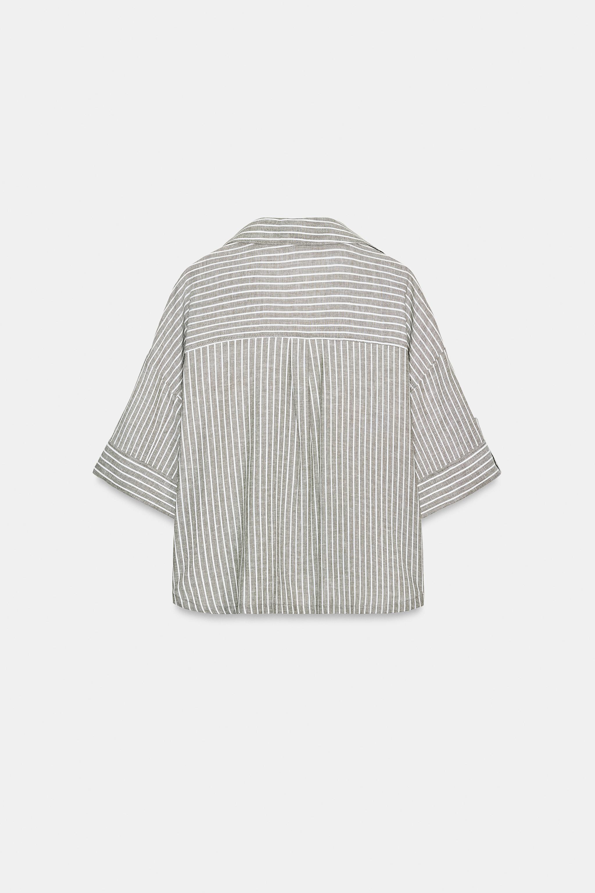 STRIPED LINEN SHIRT