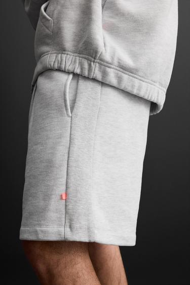 JOGGER BERMUDA SHORTS - Grey marl de Zara - Image 5