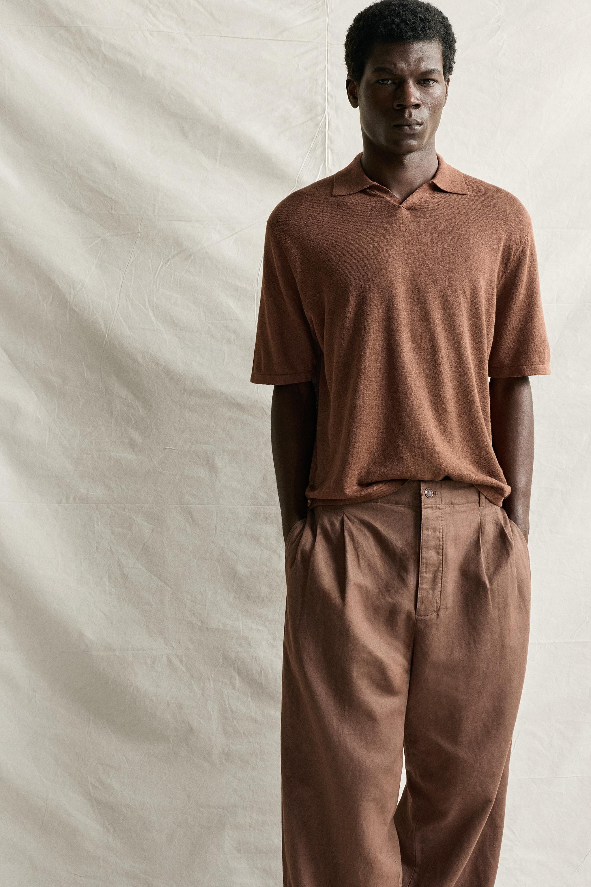 HEMP AND COTTON RELAXED FIT PANTS