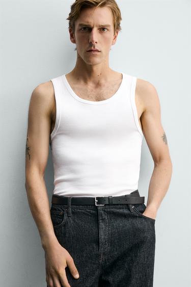 LOT DE 3 DÉBARDEURS SLIM BASIQUES - Blanc de Zara - Image 7