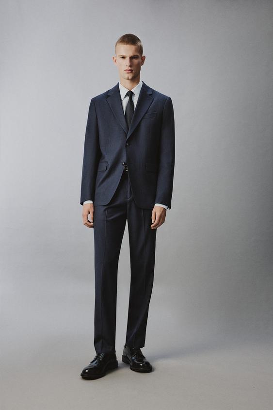 REGULAR FIT HOUNDSTOOTH SUIT PANTS from Zara - $79.90