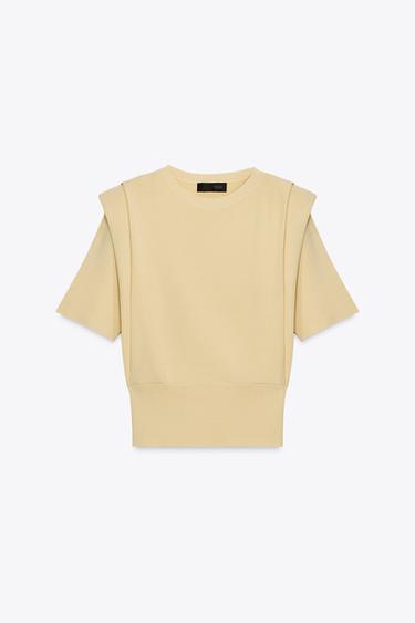 TOP EN MAILLE À ÉPAULETTES - Bis de Zara - Image 5