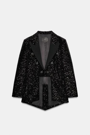 BLAZER ASIMÉTRICA ZW COLLECTION - Negro de Zara - Imagen 0