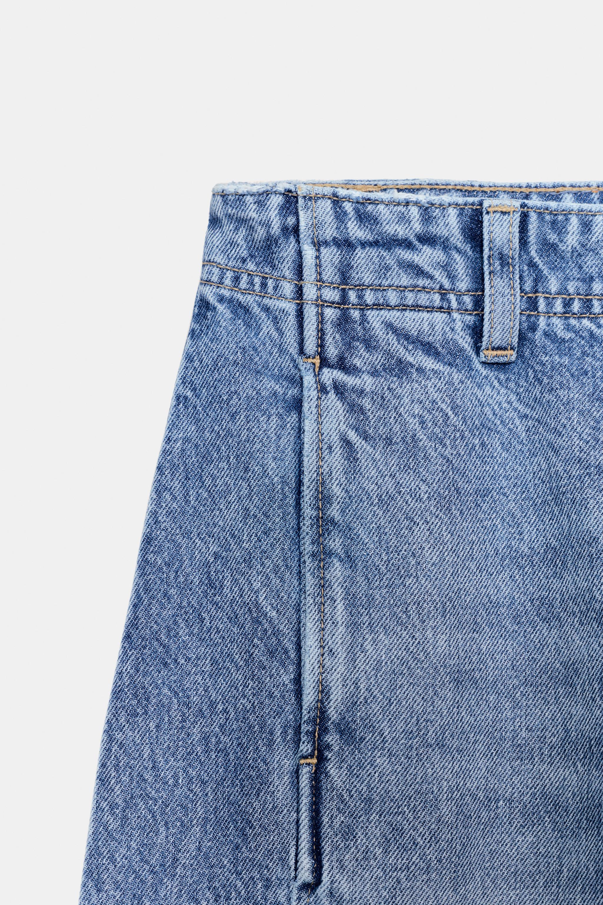 Z1975 HIGH WAISTED BARREL CROP SEAM JEANS